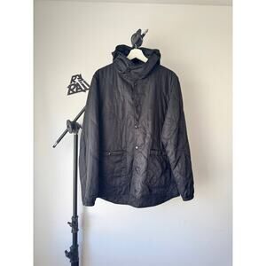 Engineered Garments Quilted Hooded Jacket Black